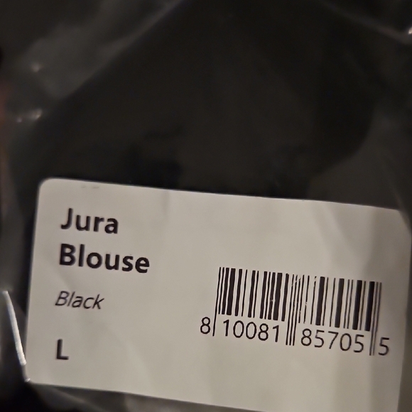 NWT Harshman Jura Black Ruffle Bell Sleeve Blouse Sz.L - Picture 4 of 5